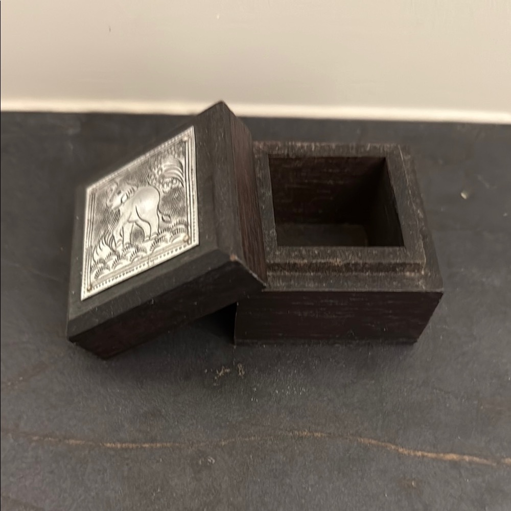 Brown and Silver Decorative Accent Box